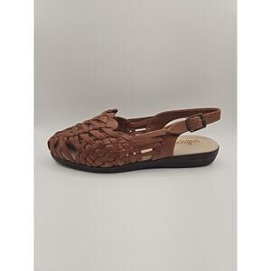 Softspots Women's Brown Woven Sandals